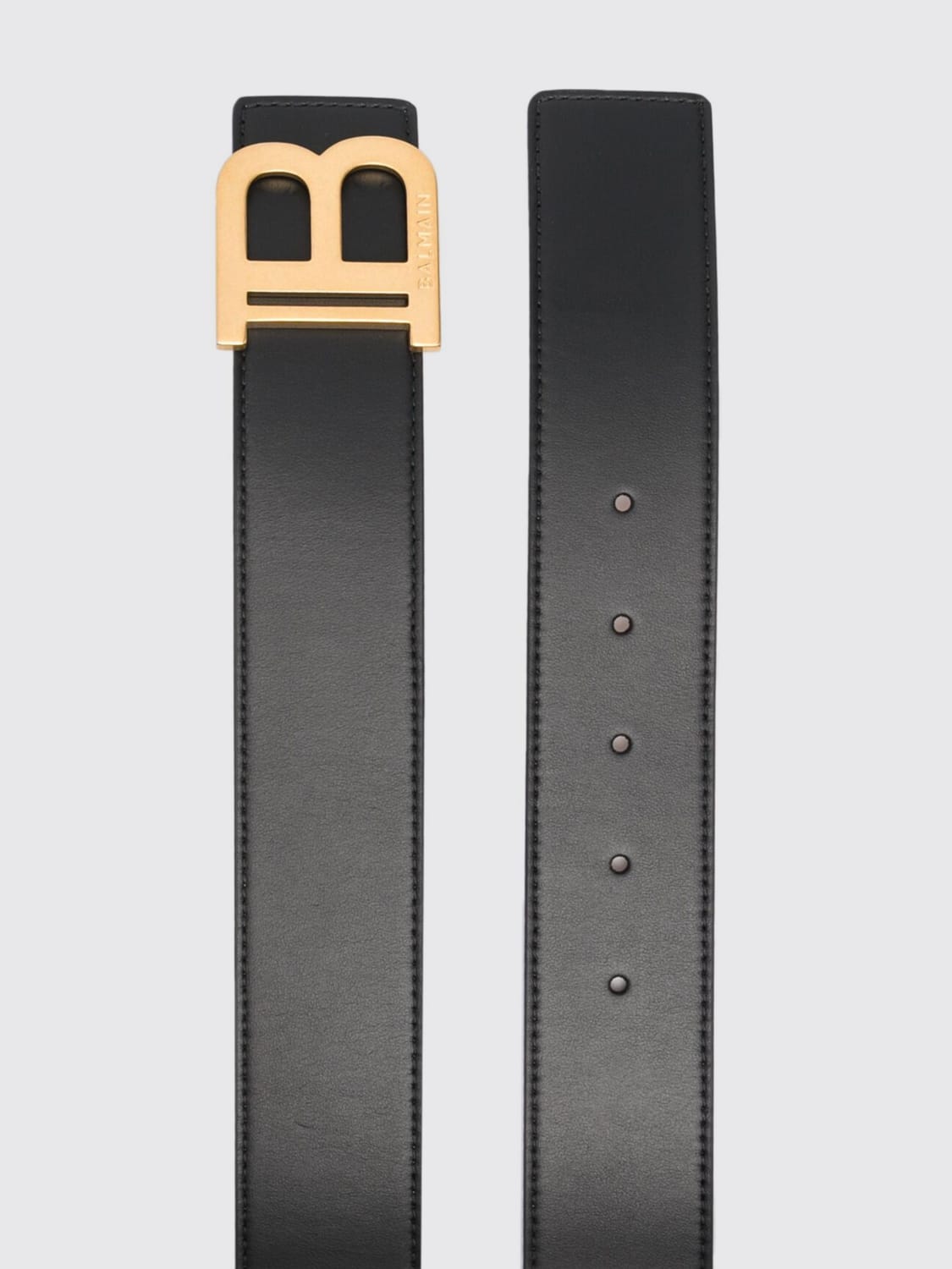 ベルト BALMAIN Woman Belt Black EN1WJ000LVTL 0PA B-Belt leather belt in black - Balmain | Mytheresa