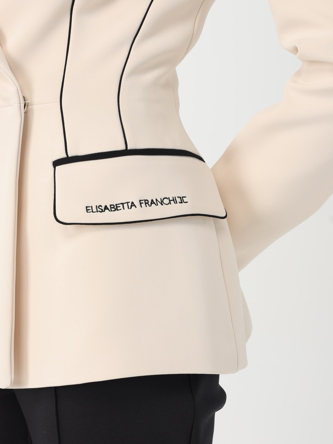 アウターその他 ELISABETTA FRANCHI Woman Blazer Butter GI129 E84 ELISABETTA FRANCHI: Blazer woman - Butter | Elisabetta