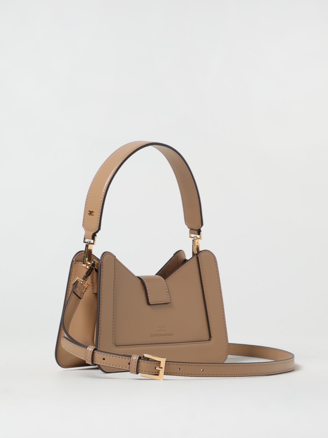 ELISABETTA FRANCHI HANDBAG: Handbag woman Elisabetta Franchi, Camel - Img 2
