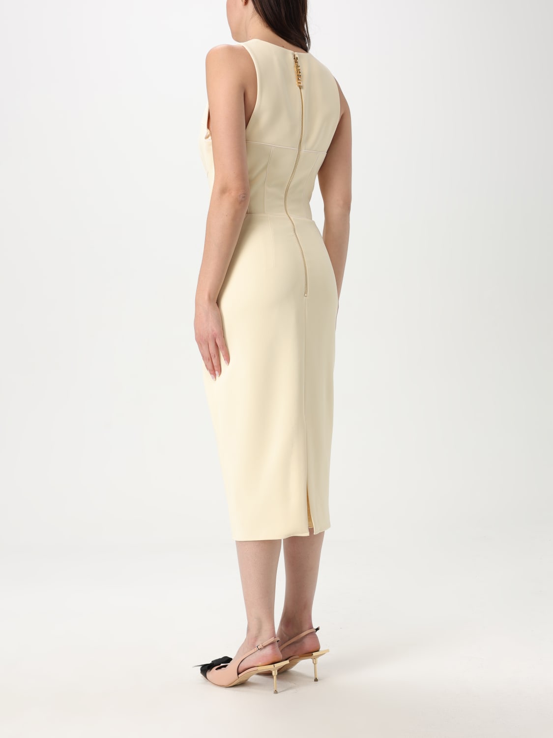 ワンピース ELISABETTA FRANCHI Woman Dress Yellow AB724 DL1 ELISABETTA FRANCHI: Dress woman - Yellow | Elisabetta