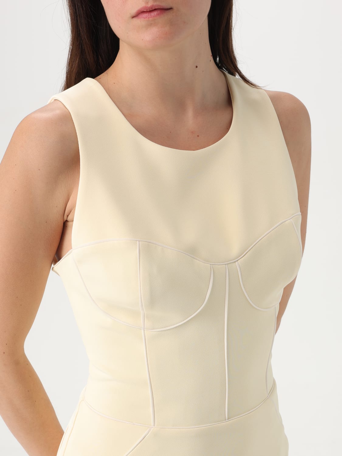 ワンピース ELISABETTA FRANCHI Woman Dress Yellow AB724 DL1 ELISABETTA FRANCHI: Dress woman - Yellow | Elisabetta