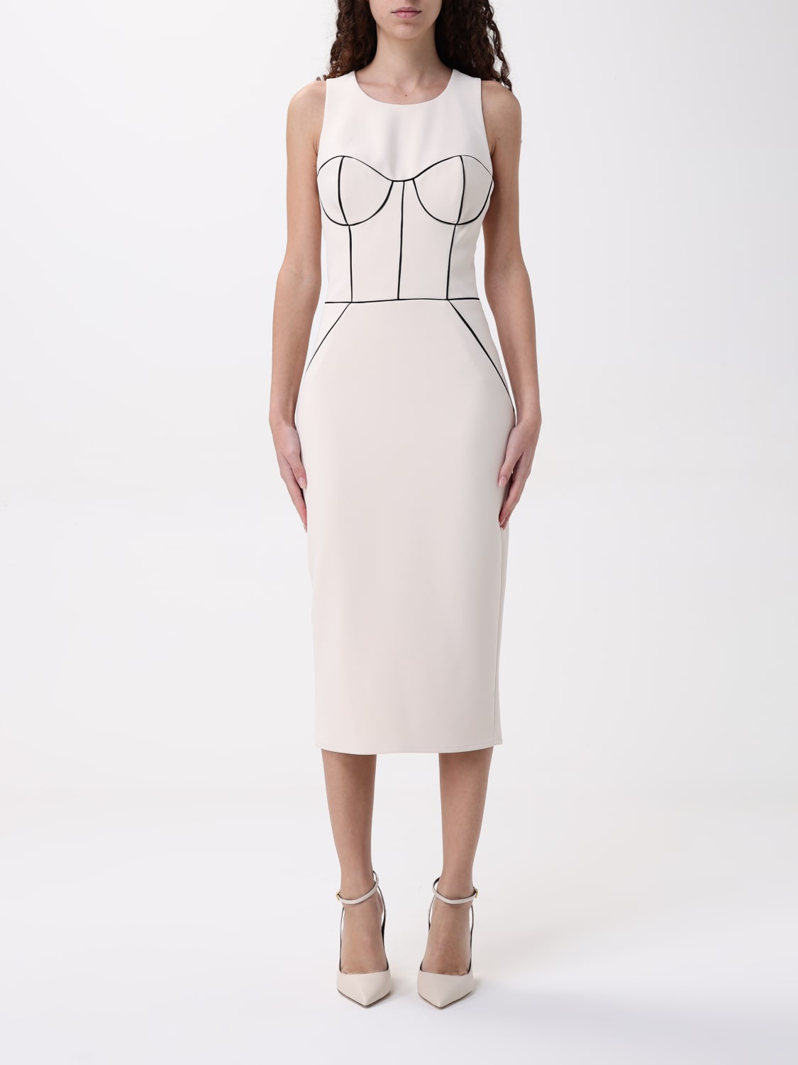 ワンピース ELISABETTA FRANCHI Woman Dress Butter AB724 E84 ELISABETTA FRANCHI: Dress woman - Butter | Elisabetta