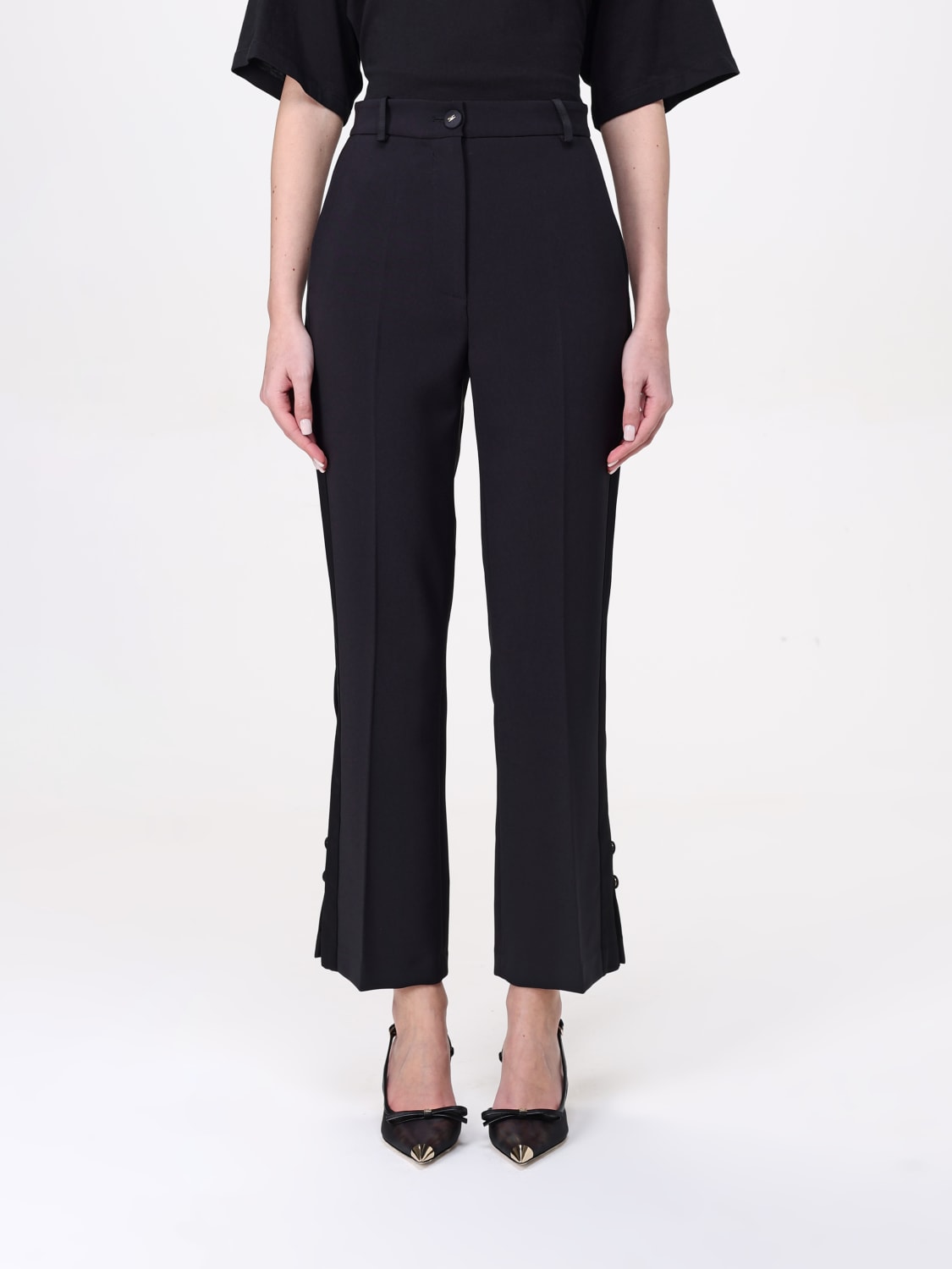 パンツ ELISABETTA FRANCHI Woman Pants Black PA086 110 ELISABETTA FRANCHI: Pants woman - Black | Elisabetta Franchi
