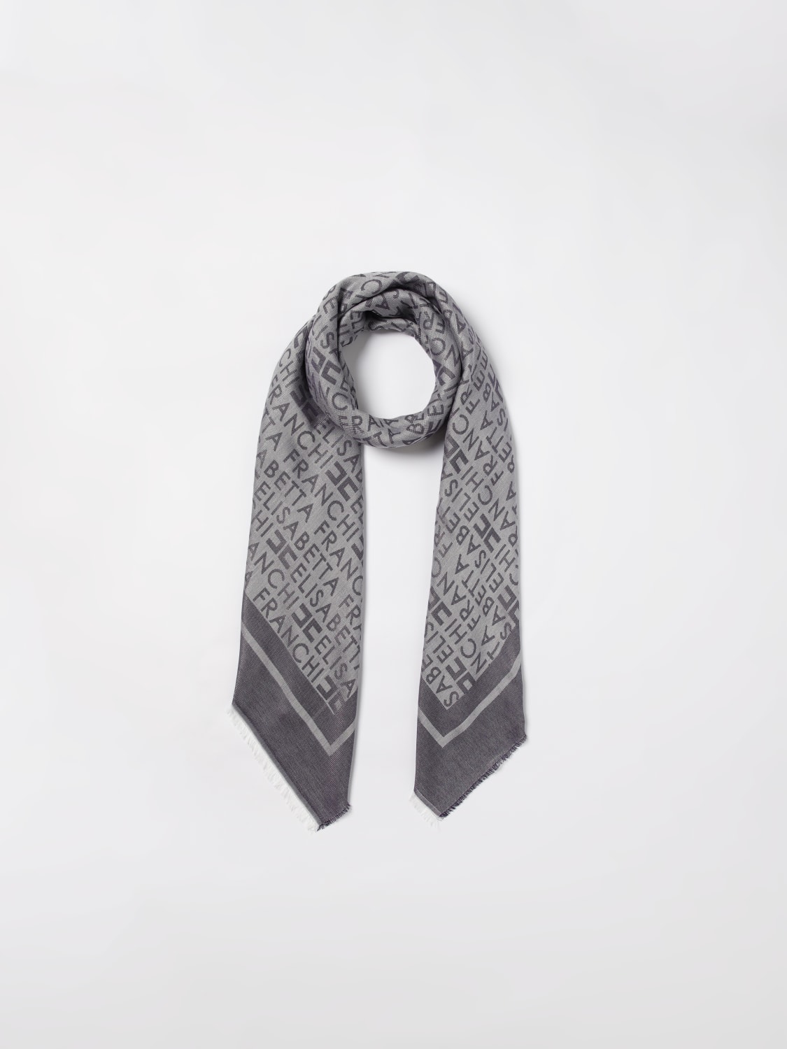 スカーフ ELISABETTA FRANCHI Woman Scarf Blue SC01F DC8 ELISABETTA FRANCHI: Scarf woman - Blue | Elisabetta Franchi