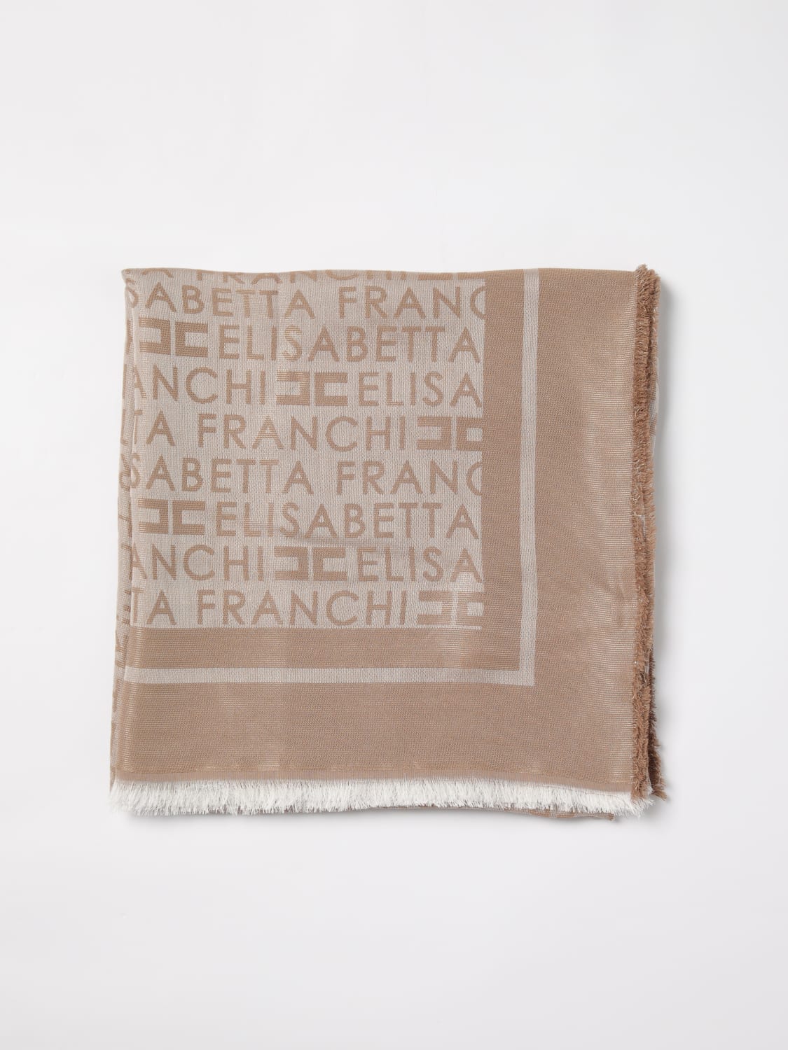 ELISABETTA FRANCHI SCIARPA: Sciarpa Elisabetta Franchi in modal e viscosa , Grigio - Img 1
