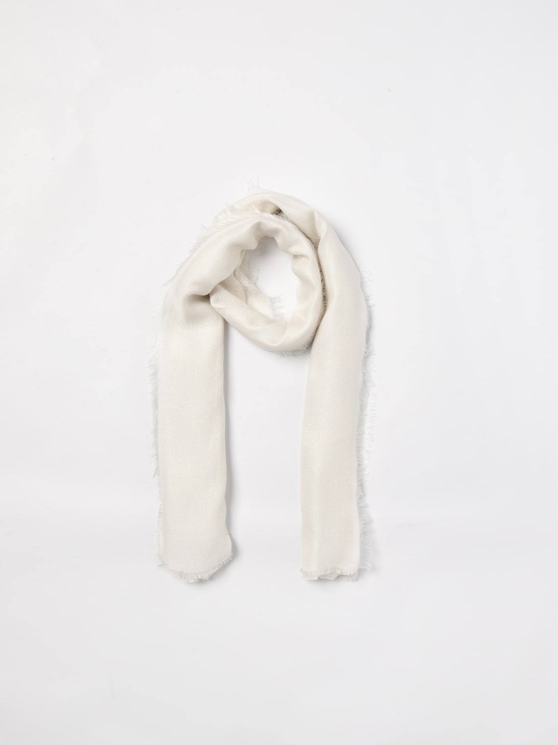 ELISABETTA FRANCHI SCIARPA: Sciarpa Elisabetta Franchi in modal e viscosa , Avorio - Img 2