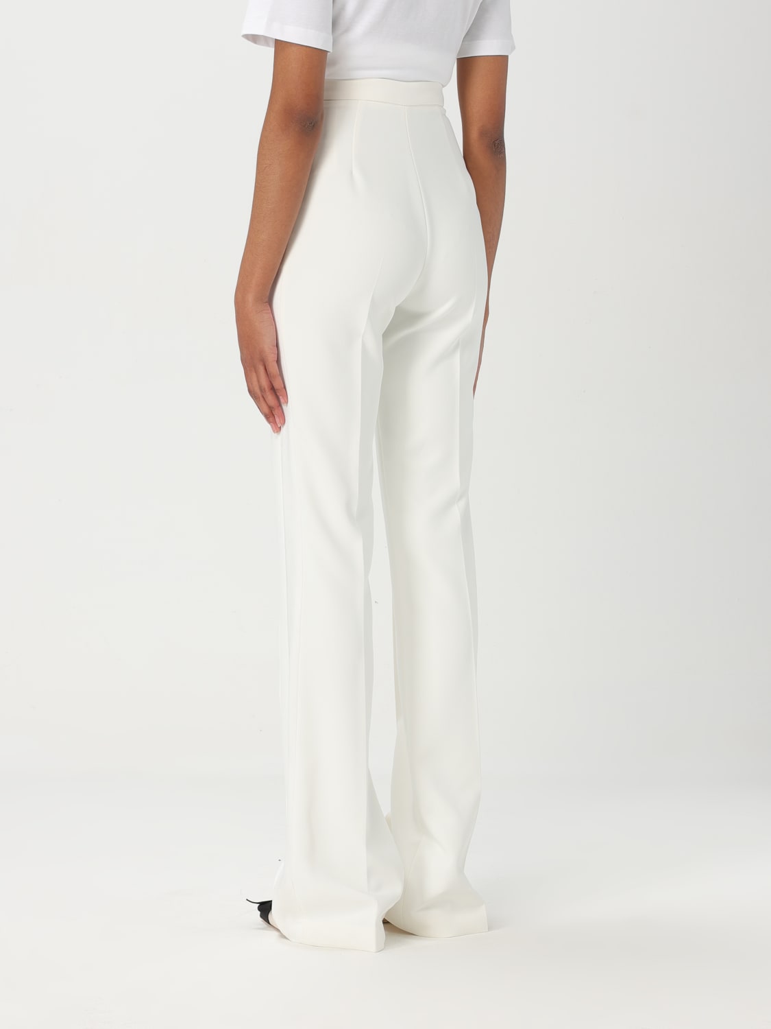 パンツ ELISABETTA FRANCHI Woman Pants Ivory PA076 360 ELISABETTA FRANCHI: Pants woman - Ivory | Elisabetta Franchi