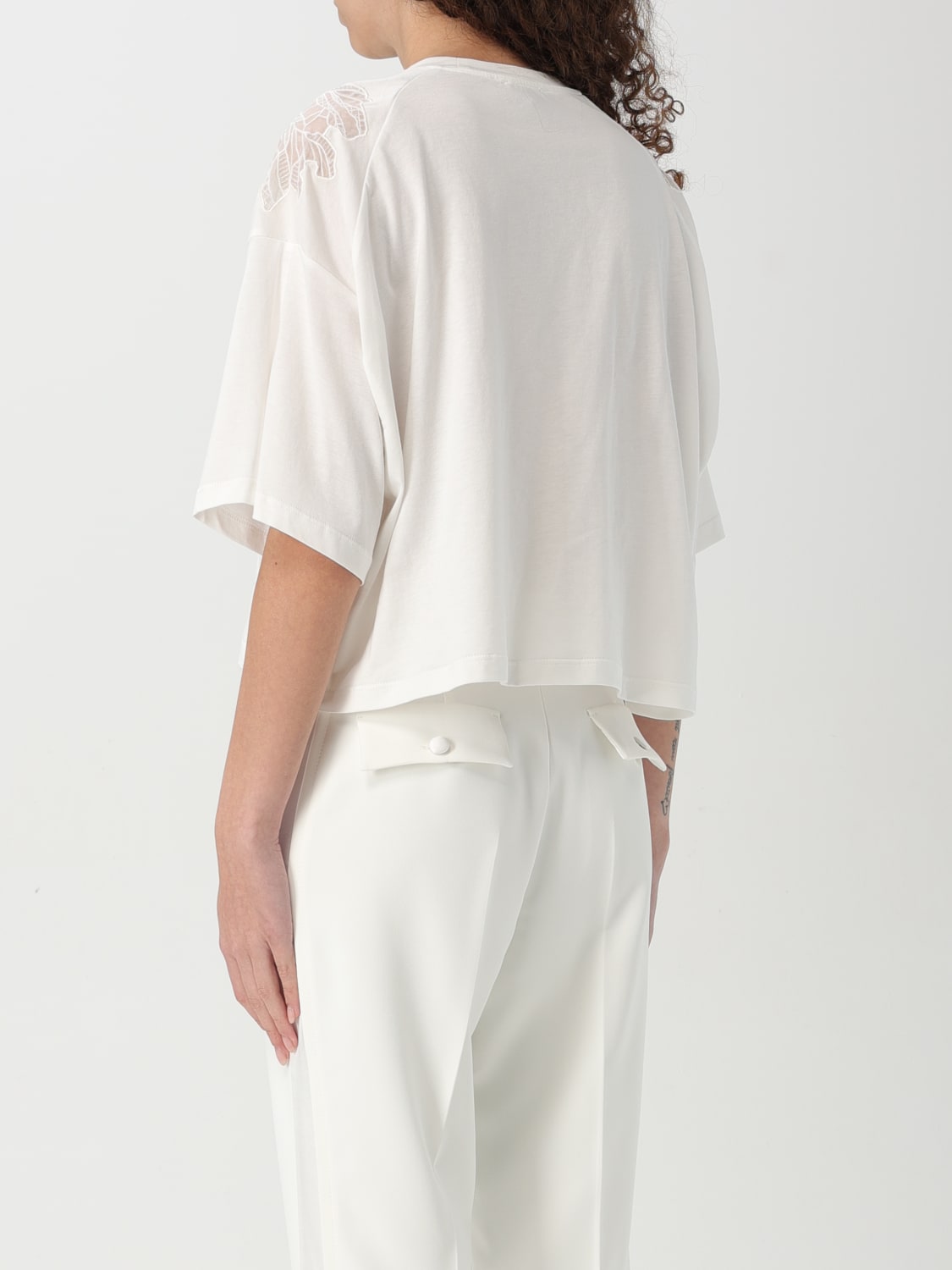 ELISABETTA FRANCHI T-SHIRT: T-shirt woman Elisabetta Franchi, White - Img 2