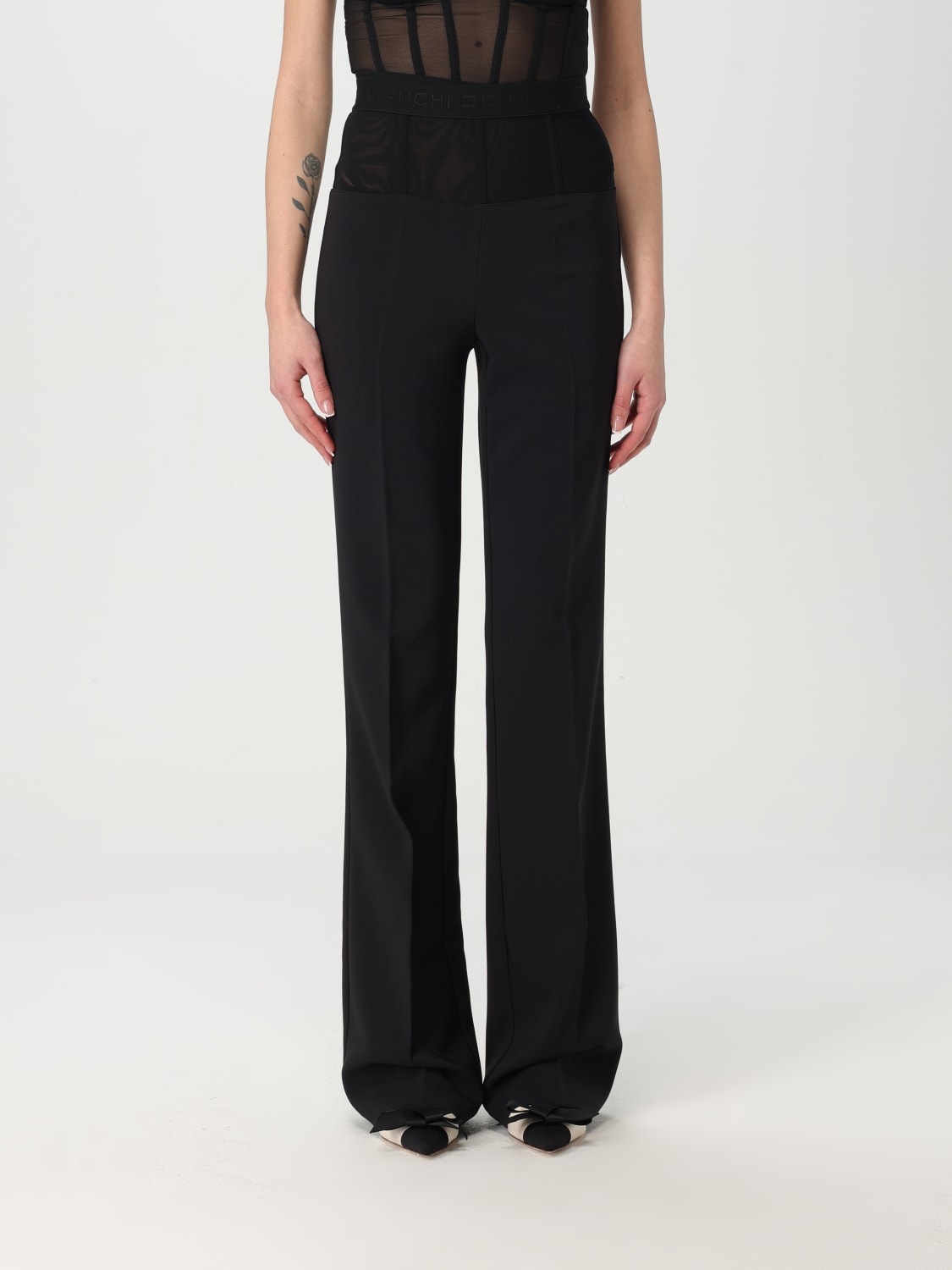 パンツ ELISABETTA FRANCHI Woman Pants Black PA082 110 ELISABETTA FRANCHI: Pants woman - Black | Elisabetta Franchi