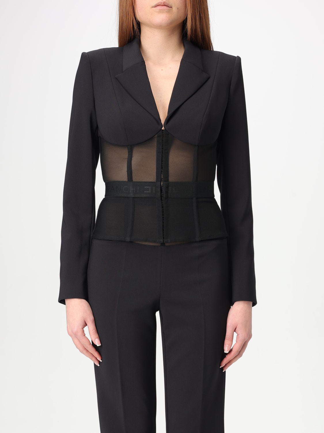 アウターその他 ELISABETTA FRANCHI Woman Blazer Black GI132 110 ELISABETTA FRANCHI: Blazer woman - Black | Elisabetta