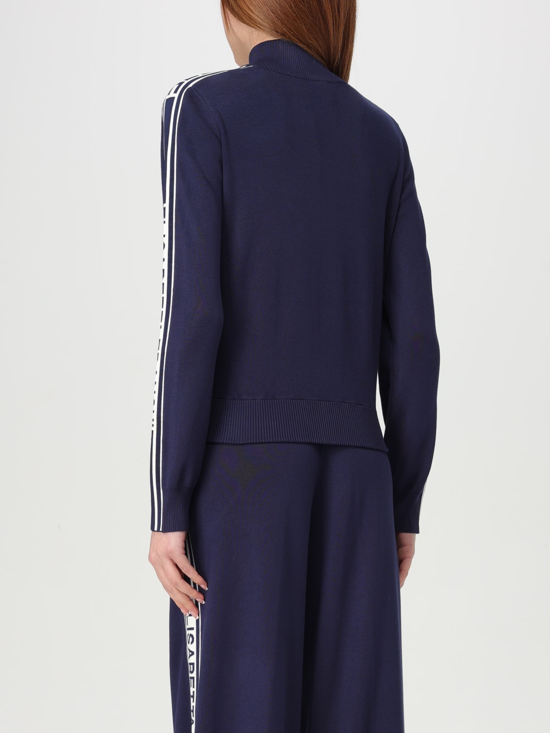 ELISABETTA FRANCHI SWEATSHIRT: Sweater woman Elisabetta Franchi, Blue - Img 3