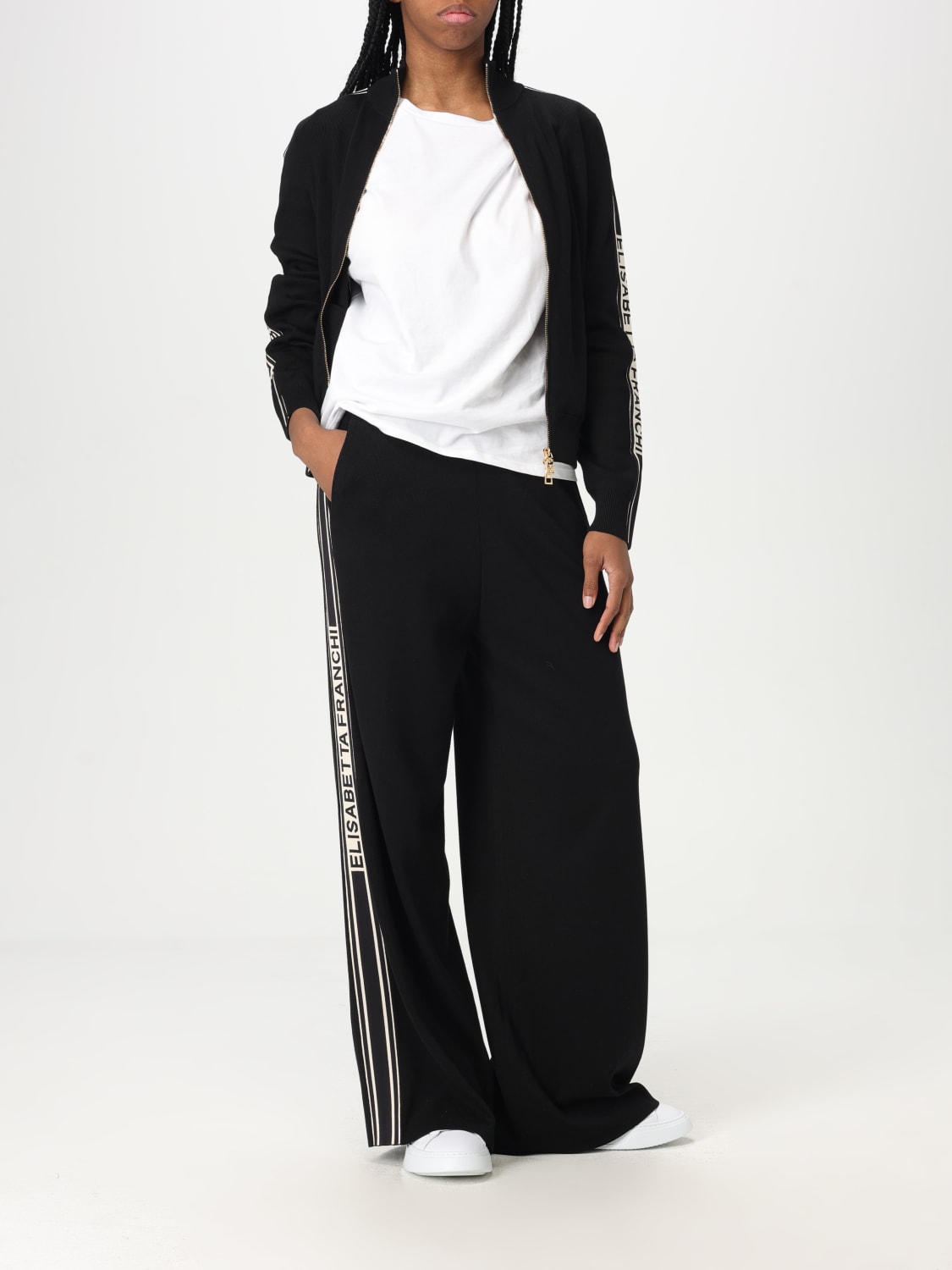 パンツ ELISABETTA FRANCHI Woman Pants Black KP65S 685 ELISABETTA FRANCHI: Pants woman - Black | Elisabetta Franchi