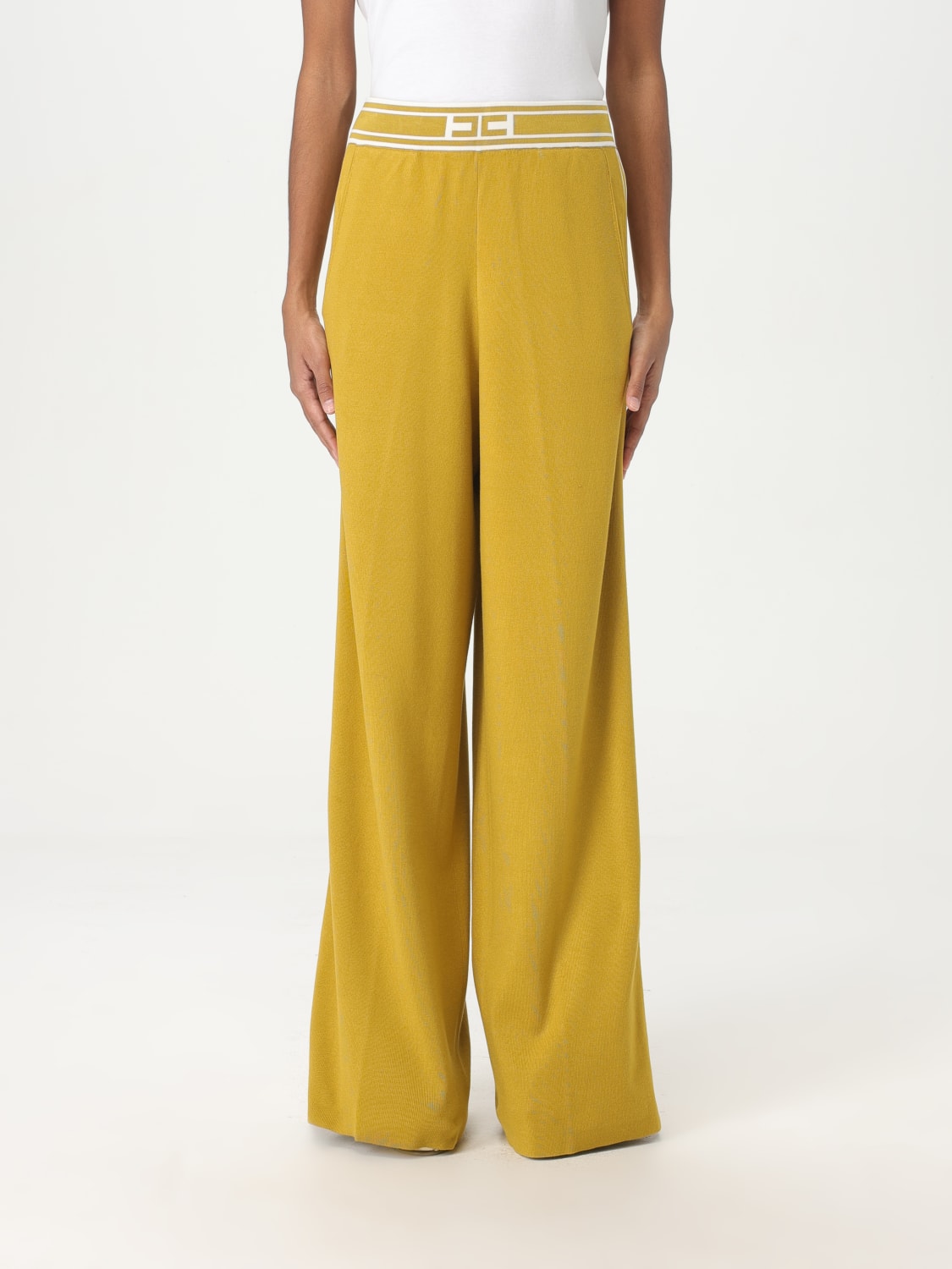 パンツ ELISABETTA FRANCHI Woman Pants Yellow KP65S DK7 ELISABETTA FRANCHI: Pants woman - Yellow | Elisabetta