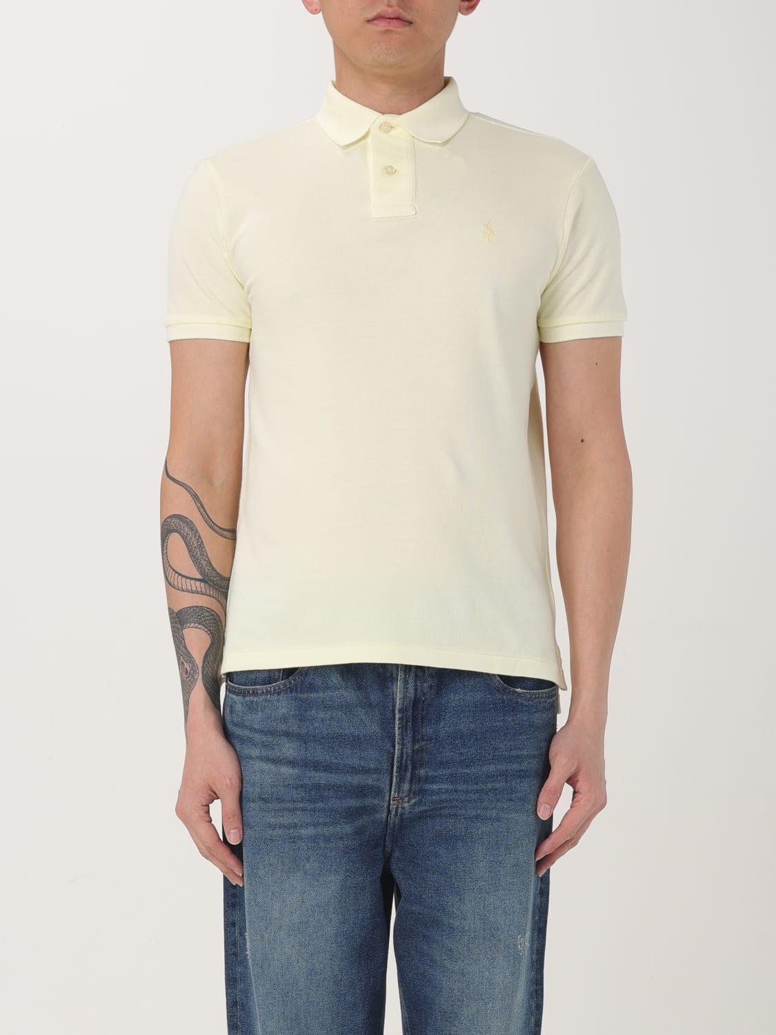 POLO RALPH LAUREN POLO SHIRT: Polo shirt men Polo Ralph Lauren, Yellow - Img 1
