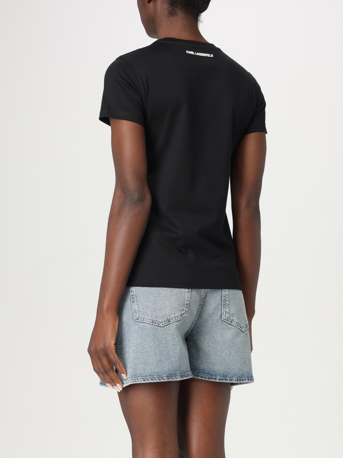 KARL LAGERFELD T-SHIRT: T-shirt woman Karl Lagerfeld, Black - Img 2