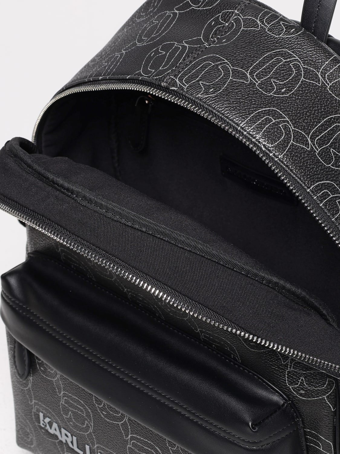 KARL LAGERFELD MOCHILA: Mochila mujer Karl Lagerfeld, Negro - Img 4