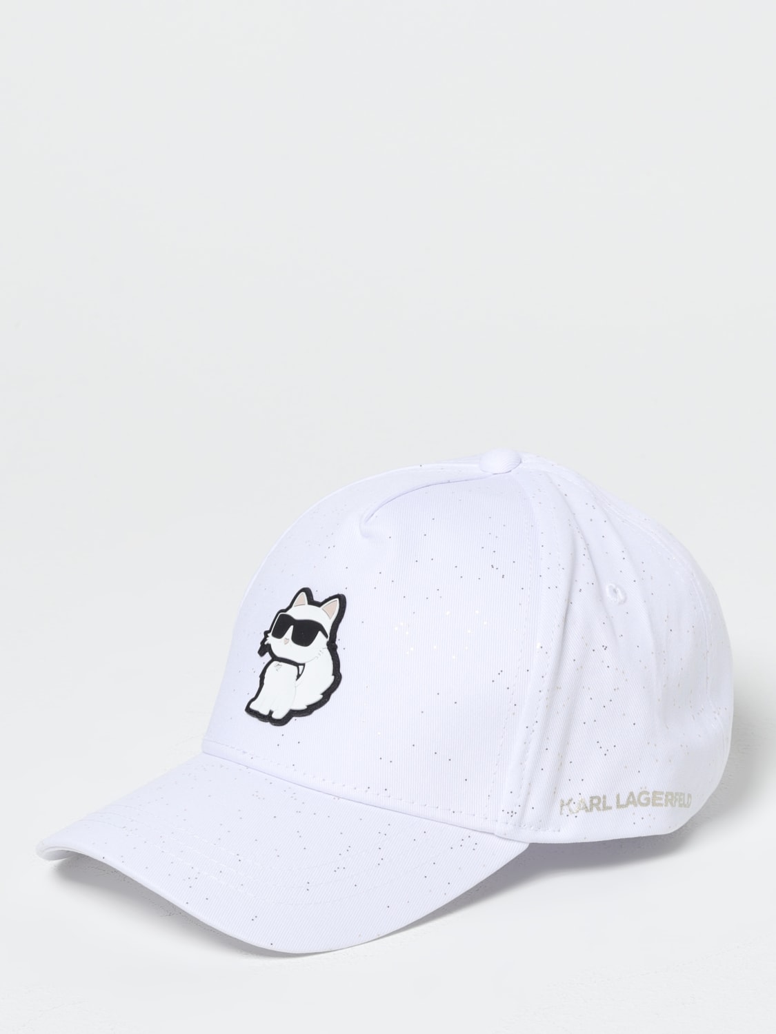 KARL LAGERFELD HAT: Girls' hats kids Karl Lagerfeld, White - Img 1