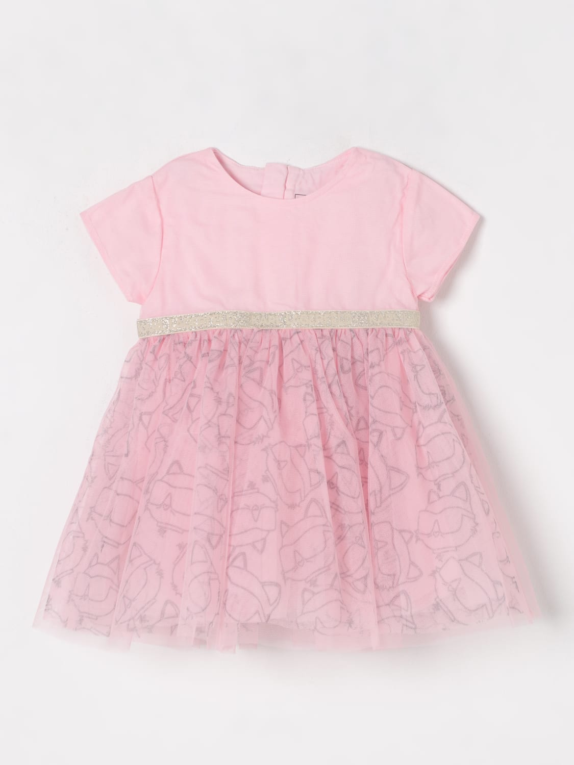 KARL LAGERFELD ROMPER: Romper kids Karl Lagerfeld, Pink - Img 1