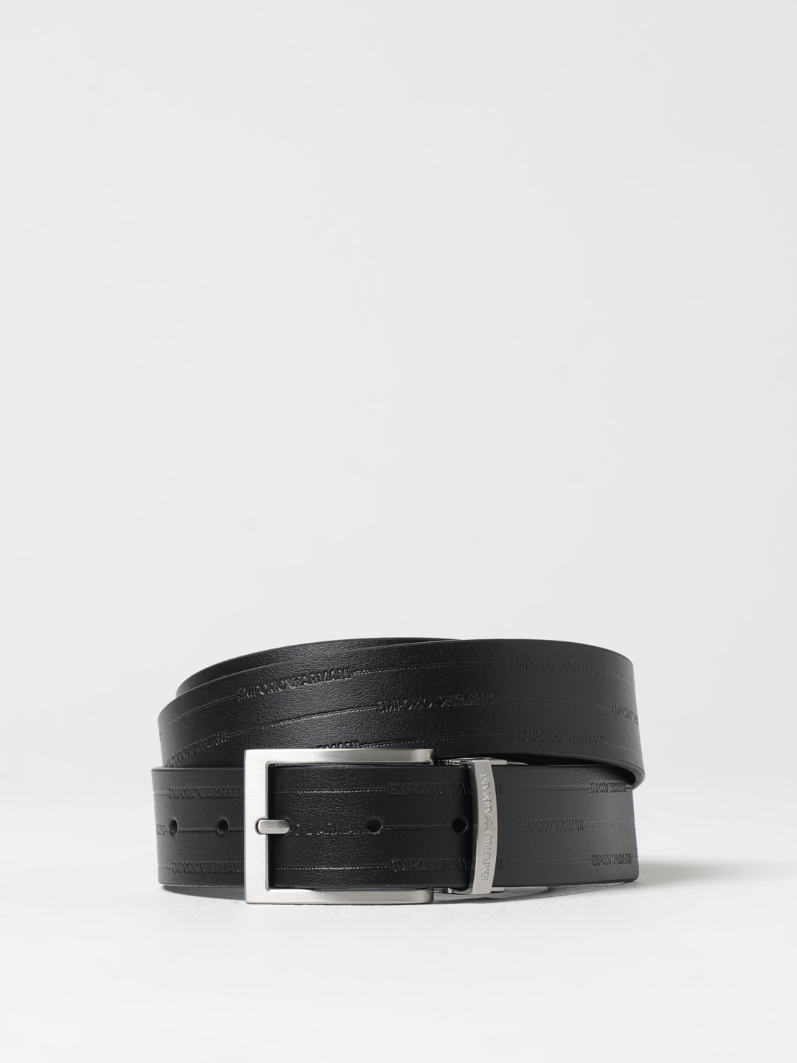 EMPORIO ARMANI CINTURA: Cintura Emporio Armani reversibile in pelle , Nero - Img 1