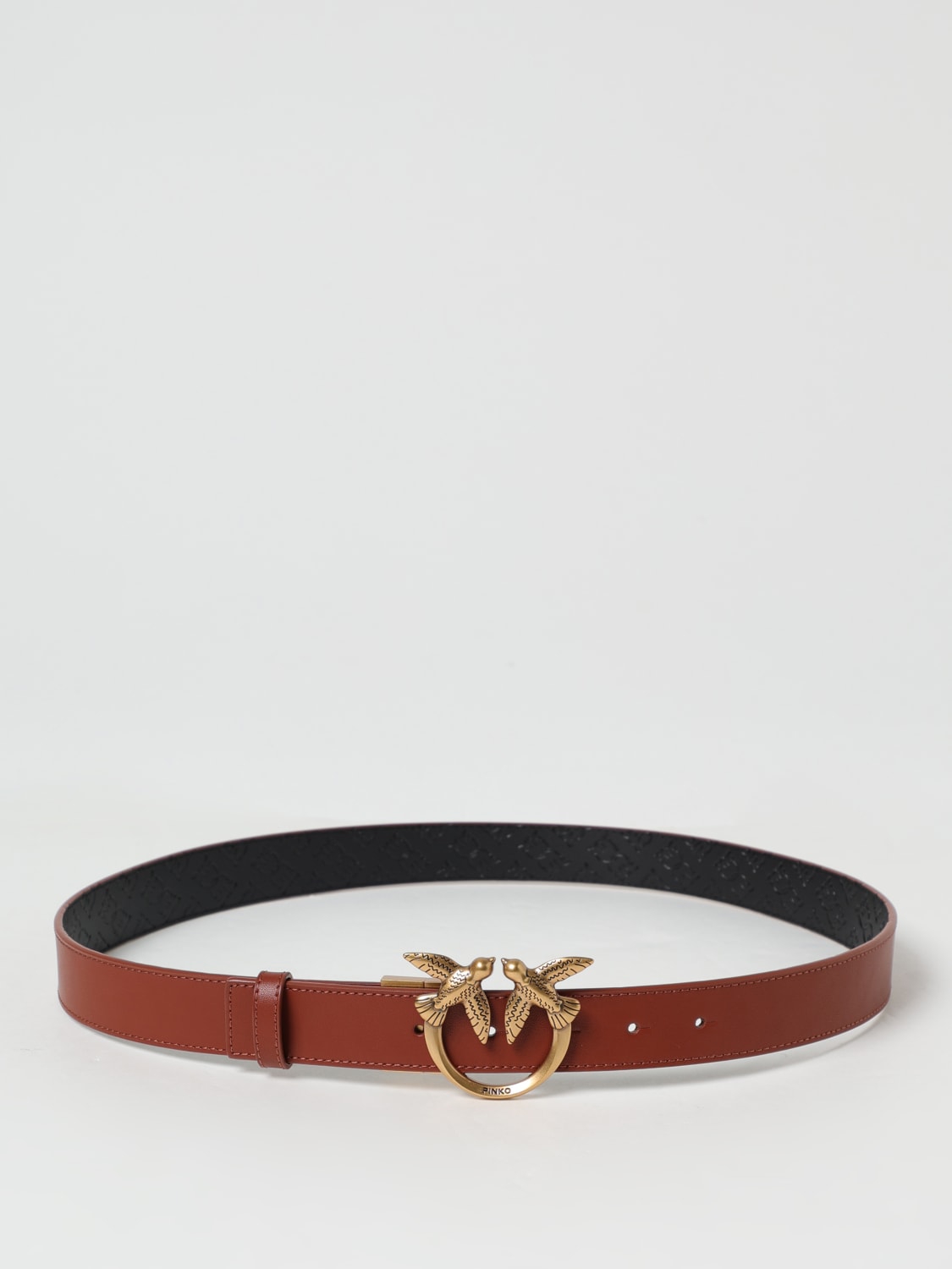 PINKO CINTURA: Cintura Pinko reversibile in pelle , Marrone - Img 1