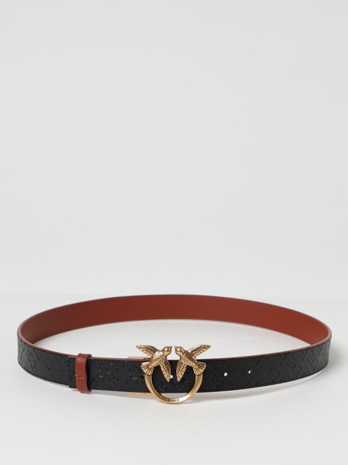 PINKO CINTURA: Cintura Pinko reversibile in pelle , Marrone - Img 2