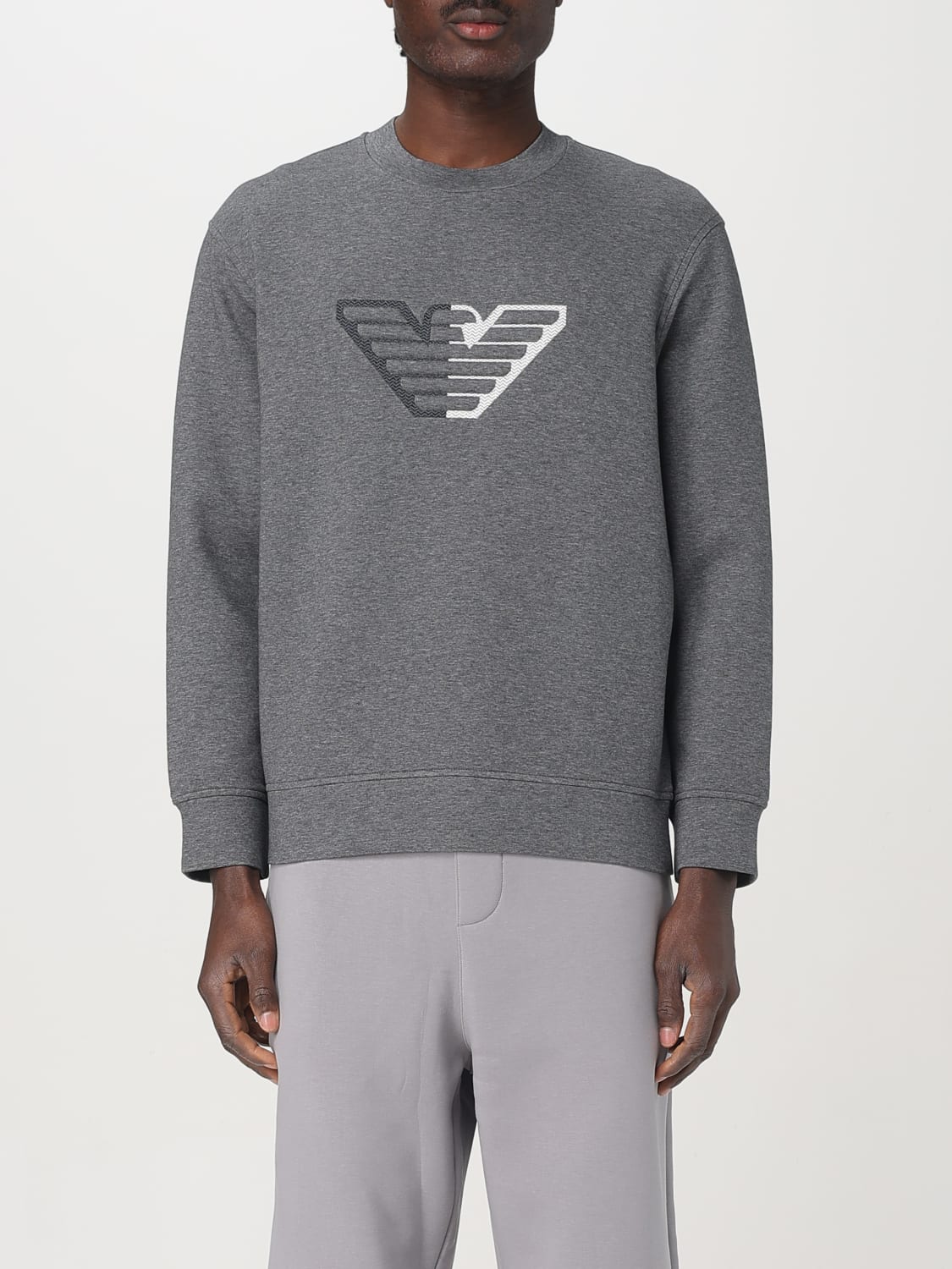 EMPORIO ARMANI SWEATSHIRT: Sweater men Emporio Armani, Grey - Img 1