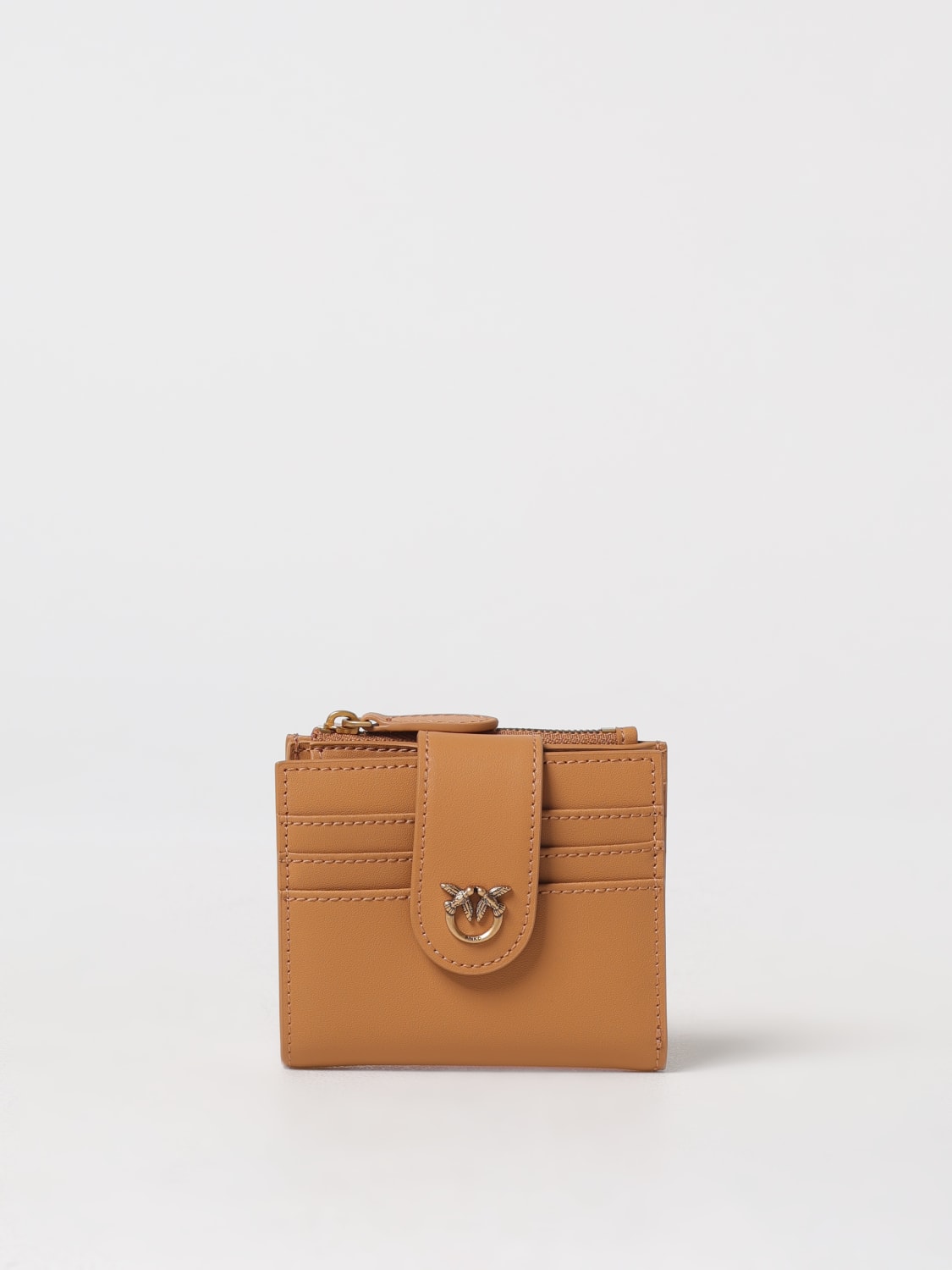 PINKO WALLET: Wallet woman Pinko, Brown - Img 1