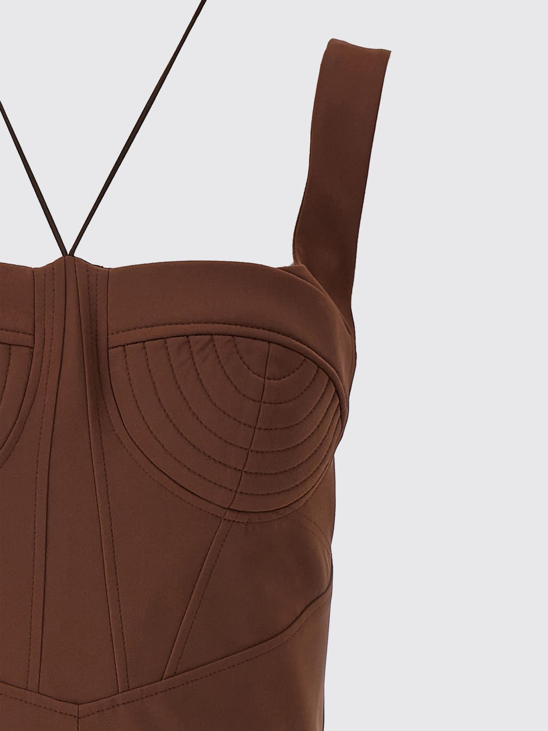 NENSI DOJAKA ABITO: Abito tubino Nensi Dojaka, Marrone - Img 3