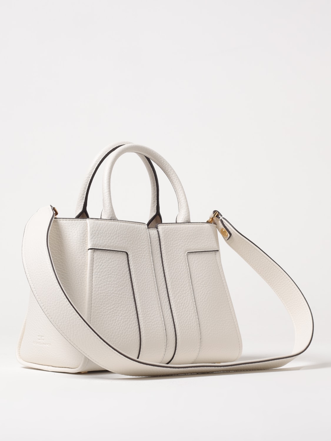 ELISABETTA FRANCHI BORSA A MANO: Borsa Elisabetta Franchi in pelle sintetica a grana, Bianco - Img 2