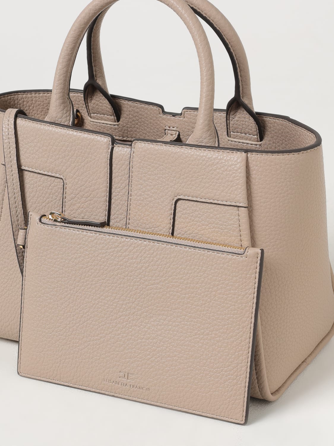 ELISABETTA FRANCHI BOLSO DE MANO: Bolso de mano mujer Elisabetta Franchi, Gris - Img 3