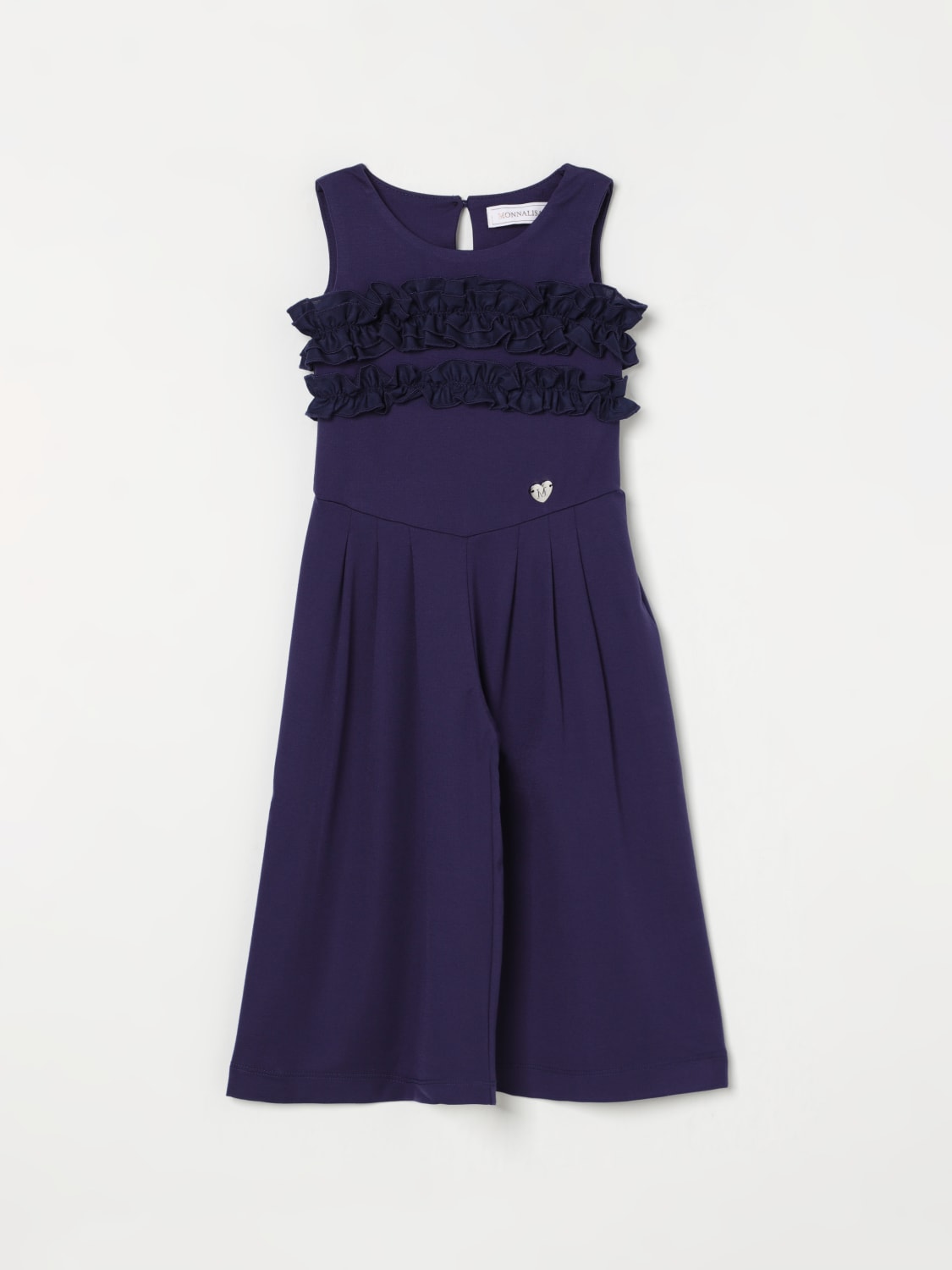 MONNALISA TUTA: Tuta lunga con rouches Monnalisa, Blue Navy - Img 1