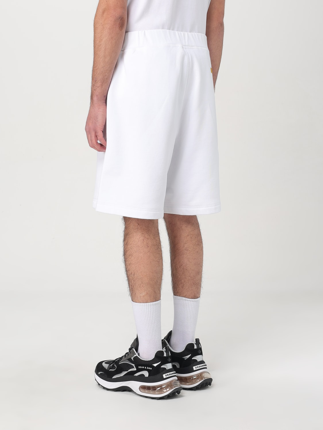DSQUARED2 PANTALONCINO: Pantaloncino Dsquared2 in cotone stretch , Bianco - Img 3
