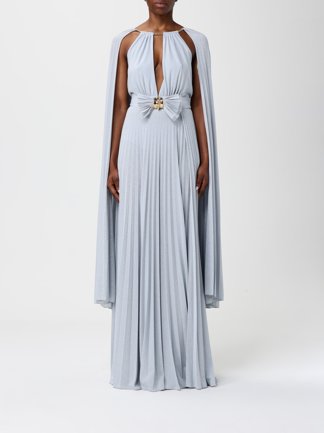 ELISABETTA FRANCHI DRESS: Dress woman Elisabetta Franchi, Sky - Img 1