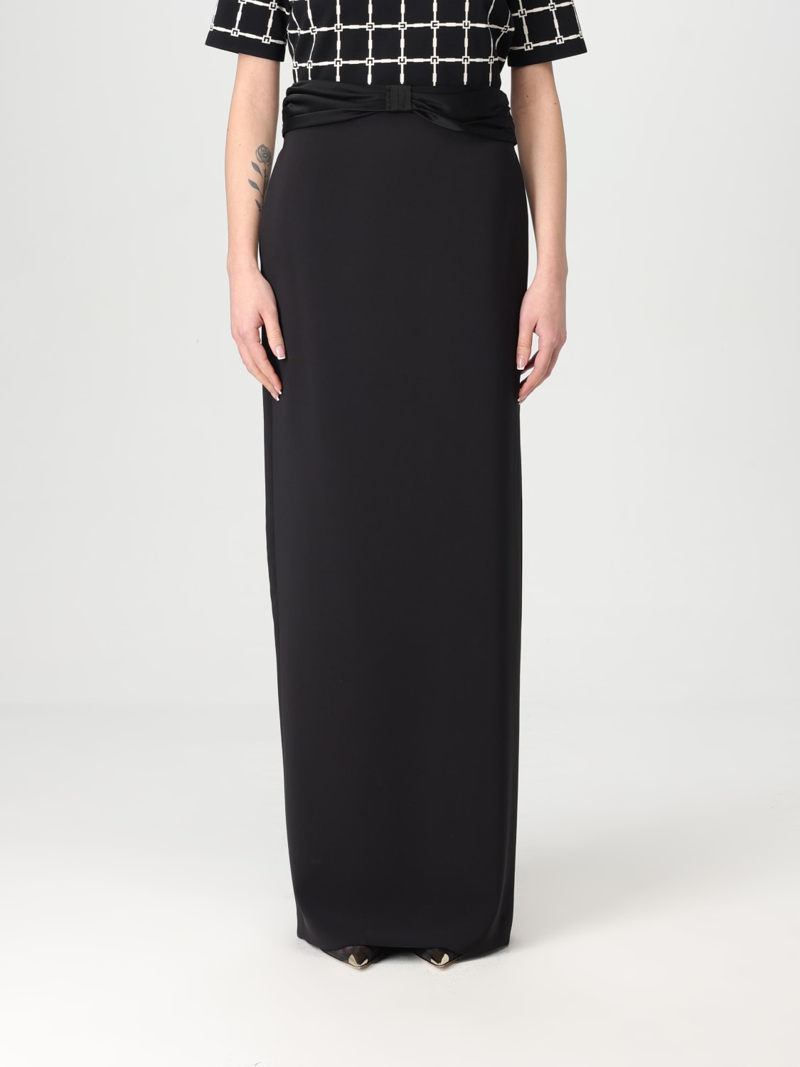 スカート ELISABETTA FRANCHI Woman Skirt Black GO101 110 ELISABETTA FRANCHI: Skirt woman - Black | Elisabetta Franchi