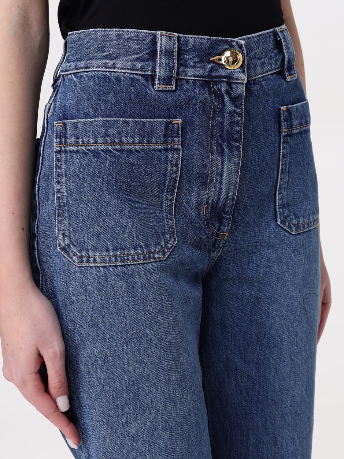 デニム・ジーパン ELISABETTA FRANCHI Woman Jeans Blue PJ91I 139 ELISABETTA FRANCHI: Jeans woman - Blue | Elisabetta Franchi