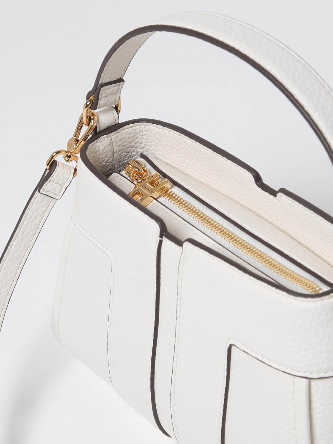 ELISABETTA FRANCHI: synthetic grained leather handbag