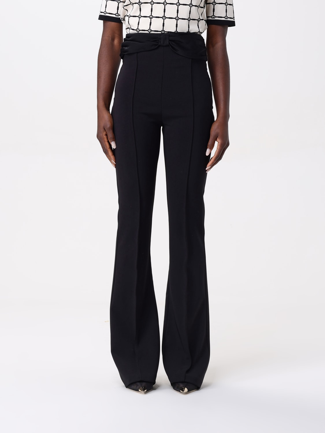 ELISABETTA FRANCHI PANTS: Pants woman Elisabetta Franchi, Black - Img 1