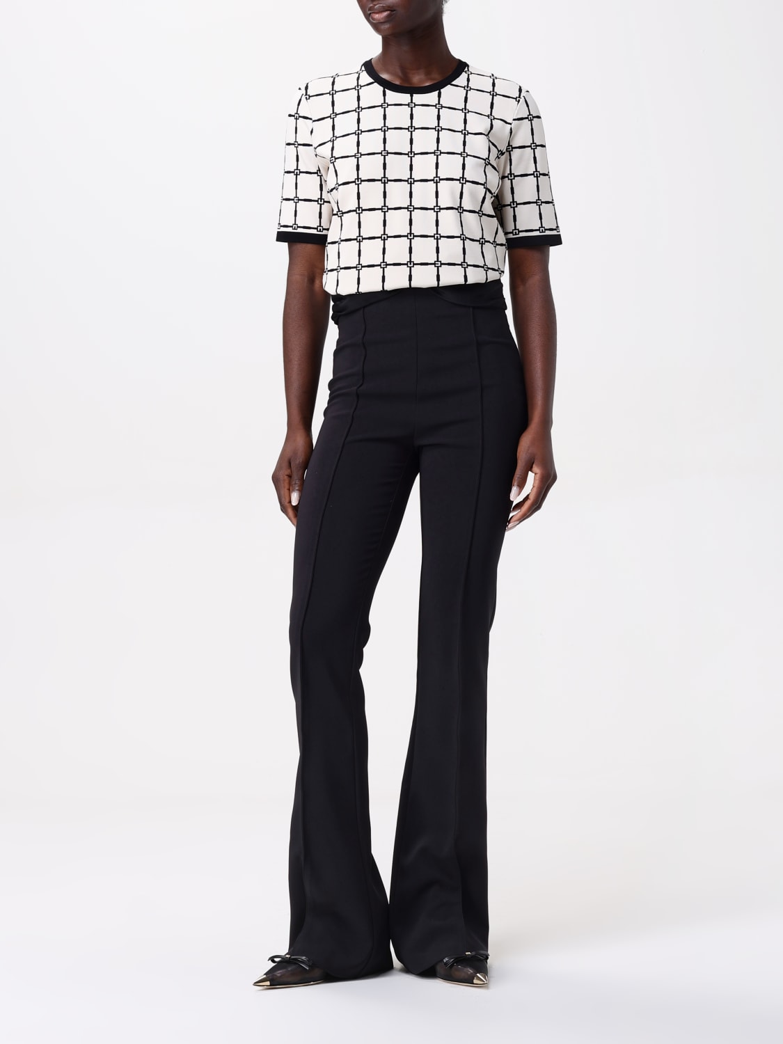 ELISABETTA FRANCHI PANTS: Pants woman Elisabetta Franchi, Black - Img 2