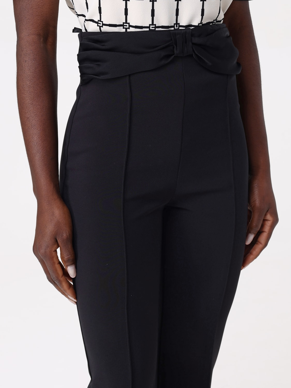 ELISABETTA FRANCHI PANTS: Pants woman Elisabetta Franchi, Black - Img 4