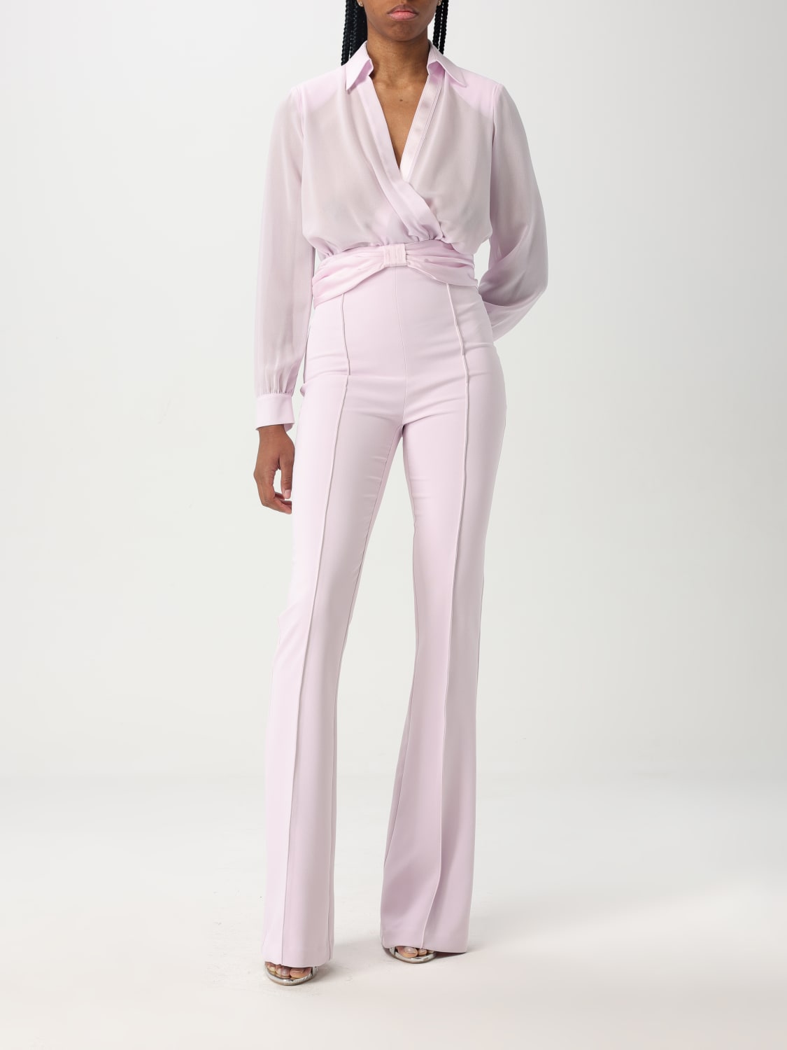 ELISABETTA FRANCHI PANTS: Pants woman Elisabetta Franchi, Pink - Img 2