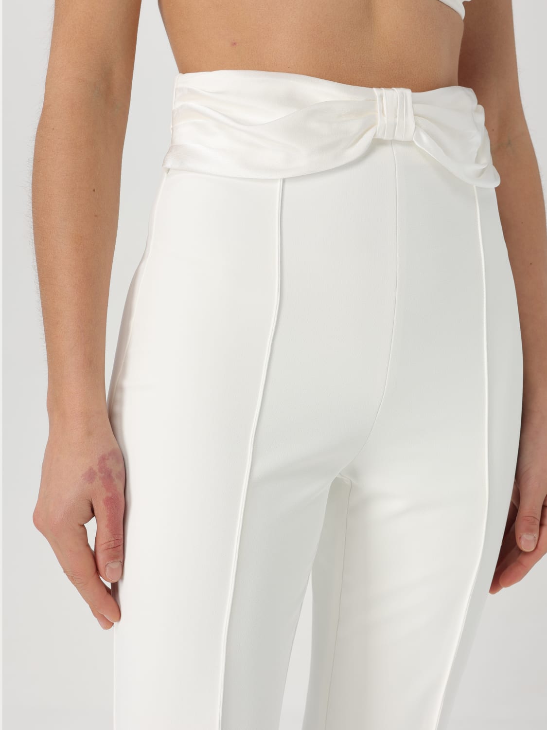 ELISABETTA FRANCHI HOSE: Hose damen Elisabetta Franchi, Ivory - Img 4