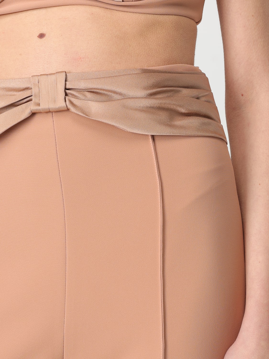 ELISABETTA FRANCHI: Pants woman - Nude | Elisabetta Franchi