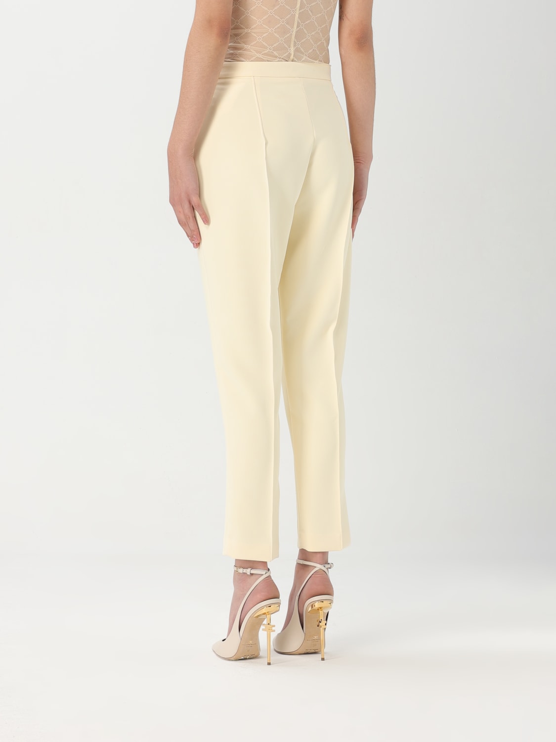 パンツ ELISABETTA FRANCHI Woman Pants Yellow PA076 DC7 ELISABETTA FRANCHI: Pants woman - Yellow | Elisabetta