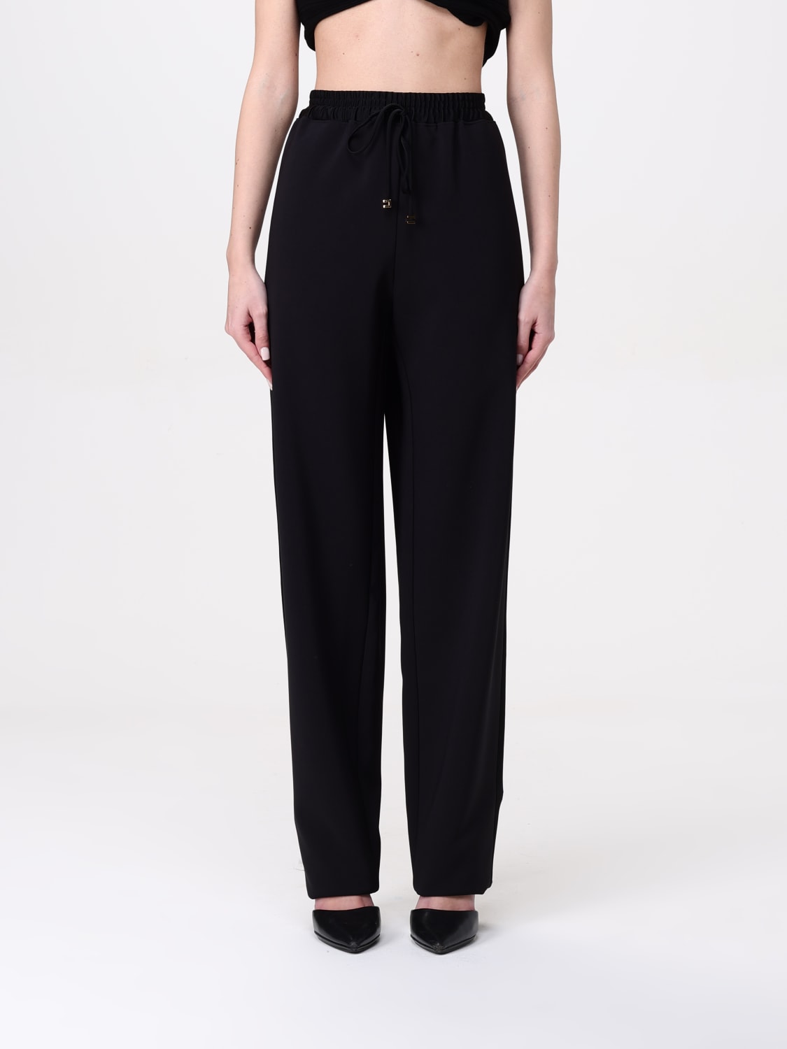 パンツ ELISABETTA FRANCHI Woman Pants Black PA073 110 ELISABETTA FRANCHI: Pants woman - Black | Elisabetta Franchi