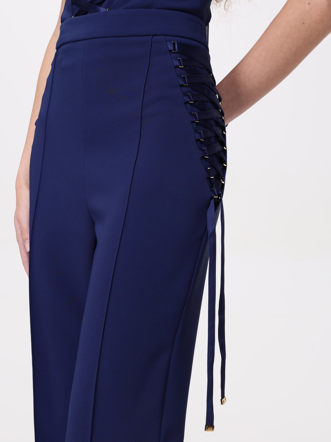 ボトムスその他 ELISABETTA FRANCHI Women Pants LPA08351E2DC8 Blue Elisabetta Franchi Navy blue pants - Blue - Women | PA06951E2DC8