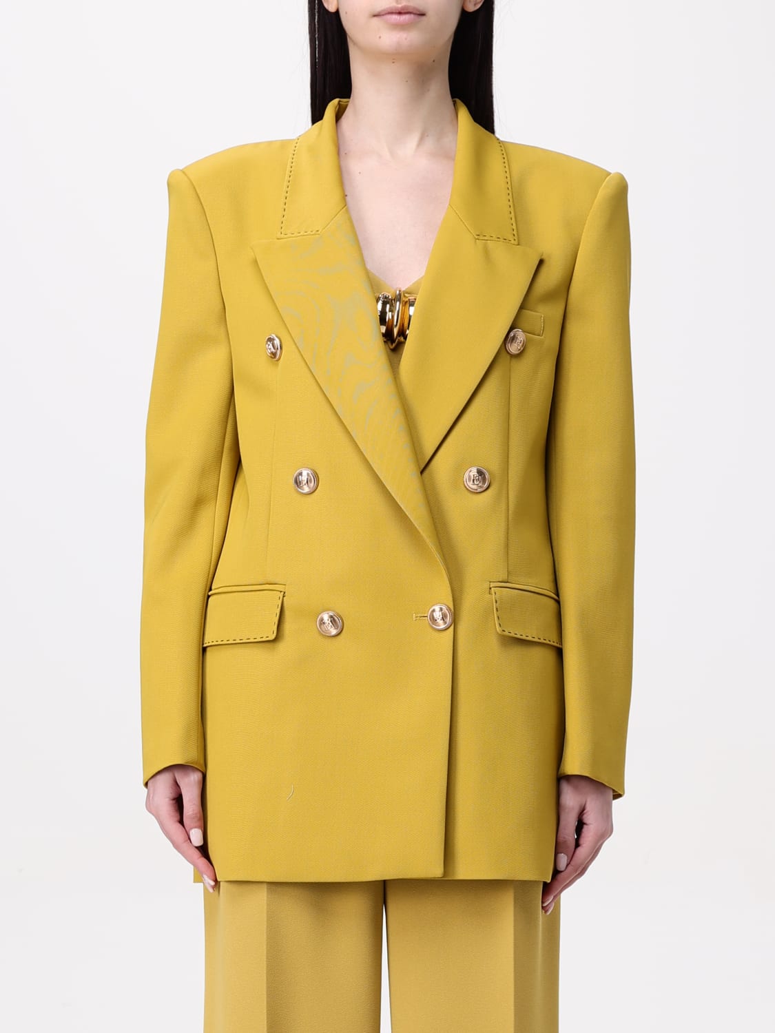 ジャケット ELISABETTA FRANCHI Women Jackets LGI12851E2DC6 Yellow ELISABETTA FRANCHI: Blazer woman - Yellow | Elisabetta