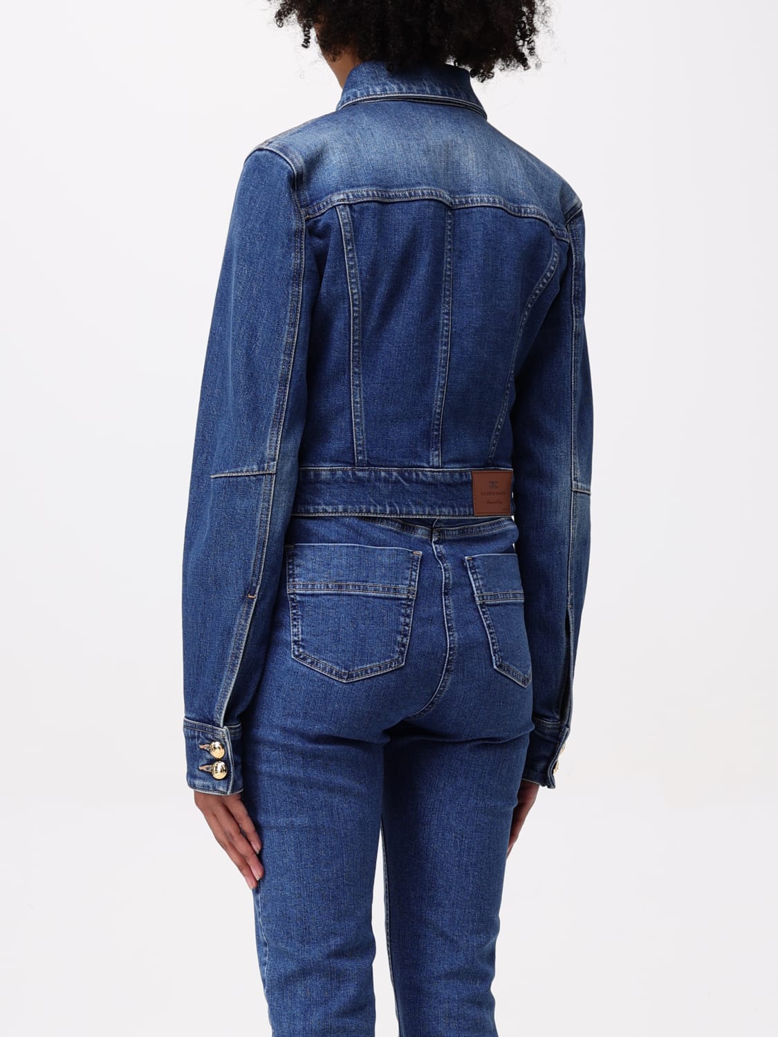ジャケット ELISABETTA FRANCHI Woman Jacket Blue BJ37I 139 ELISABETTA FRANCHI: Coat woman - Blue | Elisabetta Franchi