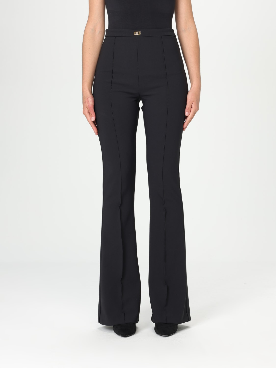 パンツ ELISABETTA FRANCHI Woman Pants Black PA07951E2 110 ELISABETTA FRANCHI: Pants woman - Black | Elisabetta Franchi