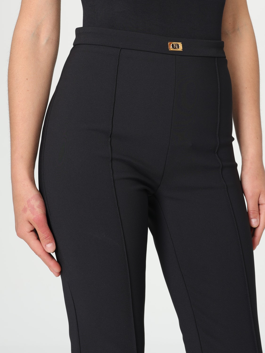 ELISABETTA FRANCHI: Pants woman - Black | Elisabetta Franchi