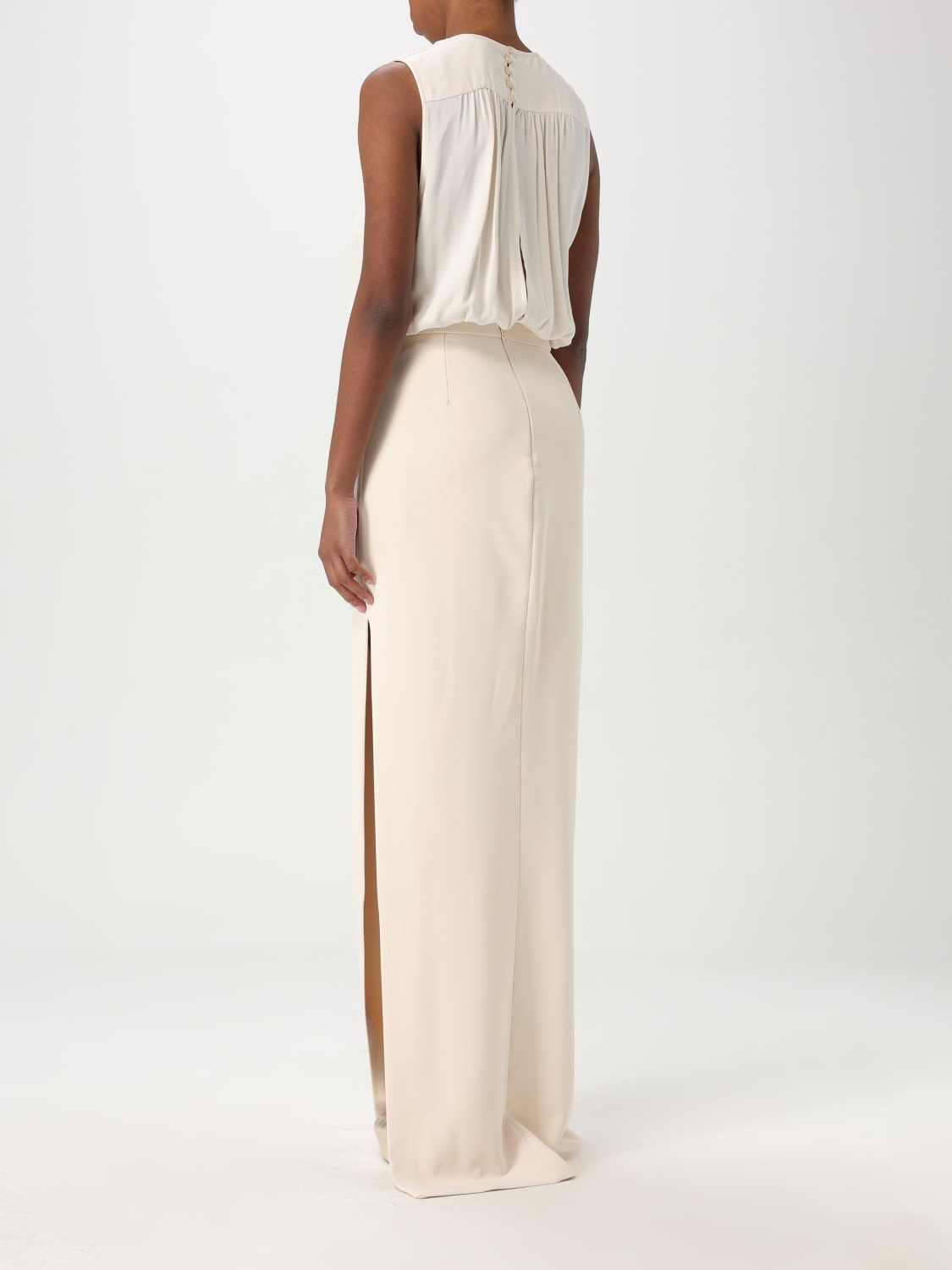 ELISABETTA FRANCHI: Dress woman - Butter | Elisabetta